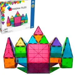 MAGNA-TILES Classic Clear Colors - 32 Piece Set