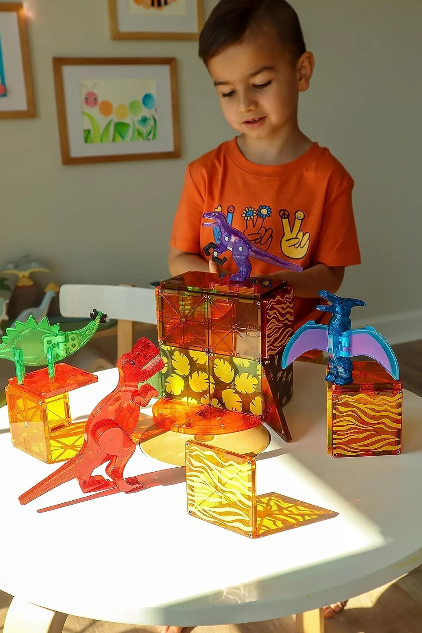 MAGNA-TILES Dino World - 40 Piece Set