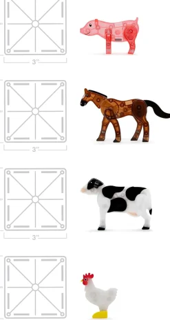 MAGNA-TILES Farm Animals - 25 Piece Set