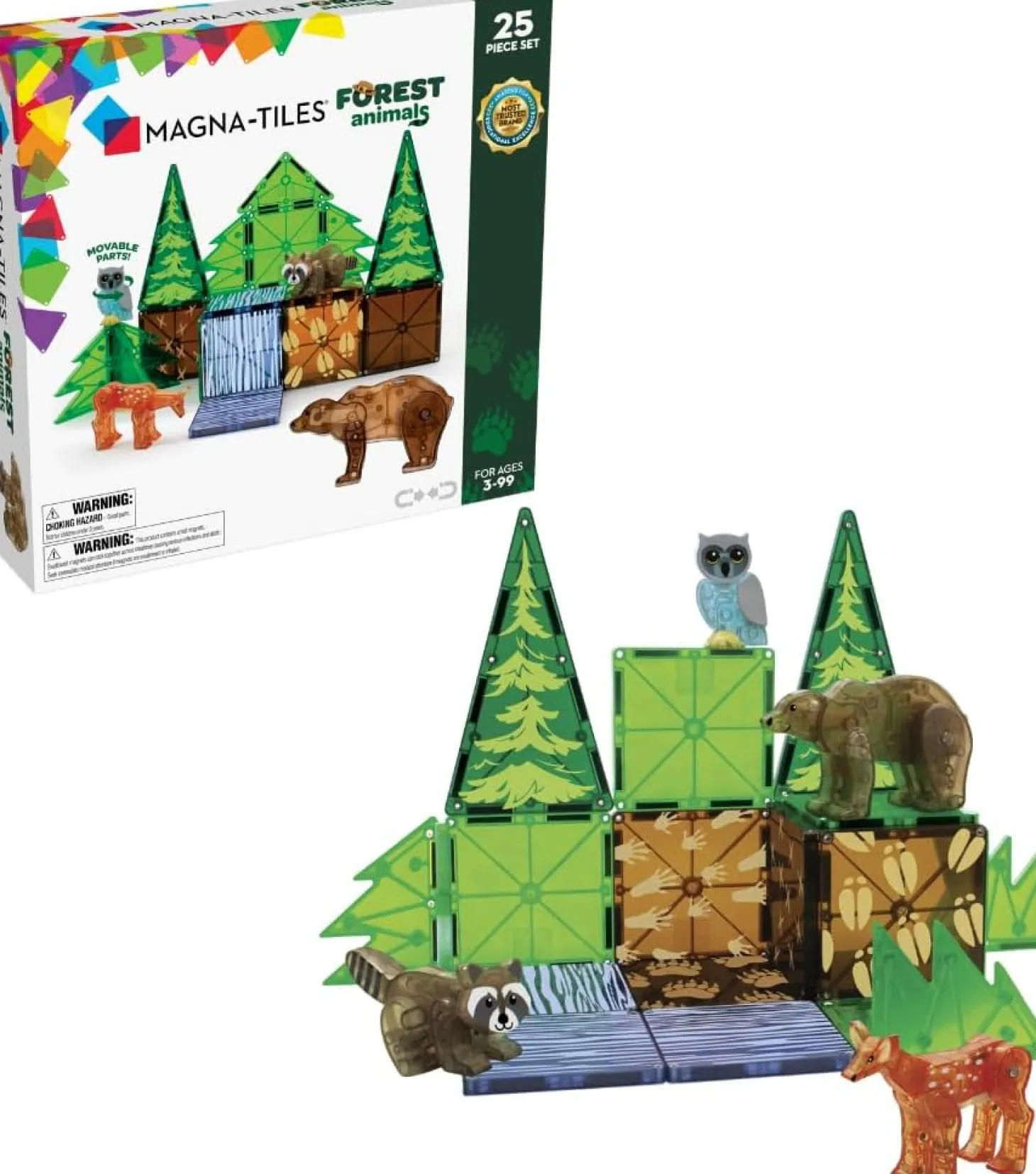 MAGNA-TILES Forest Animals - 25 Piece Set
