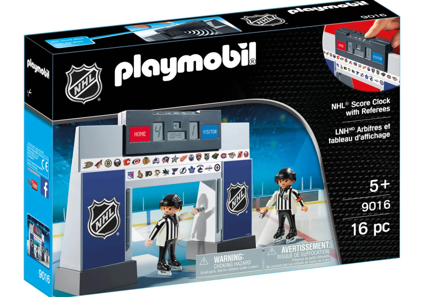 NHL© Score Clock with 2 Referees