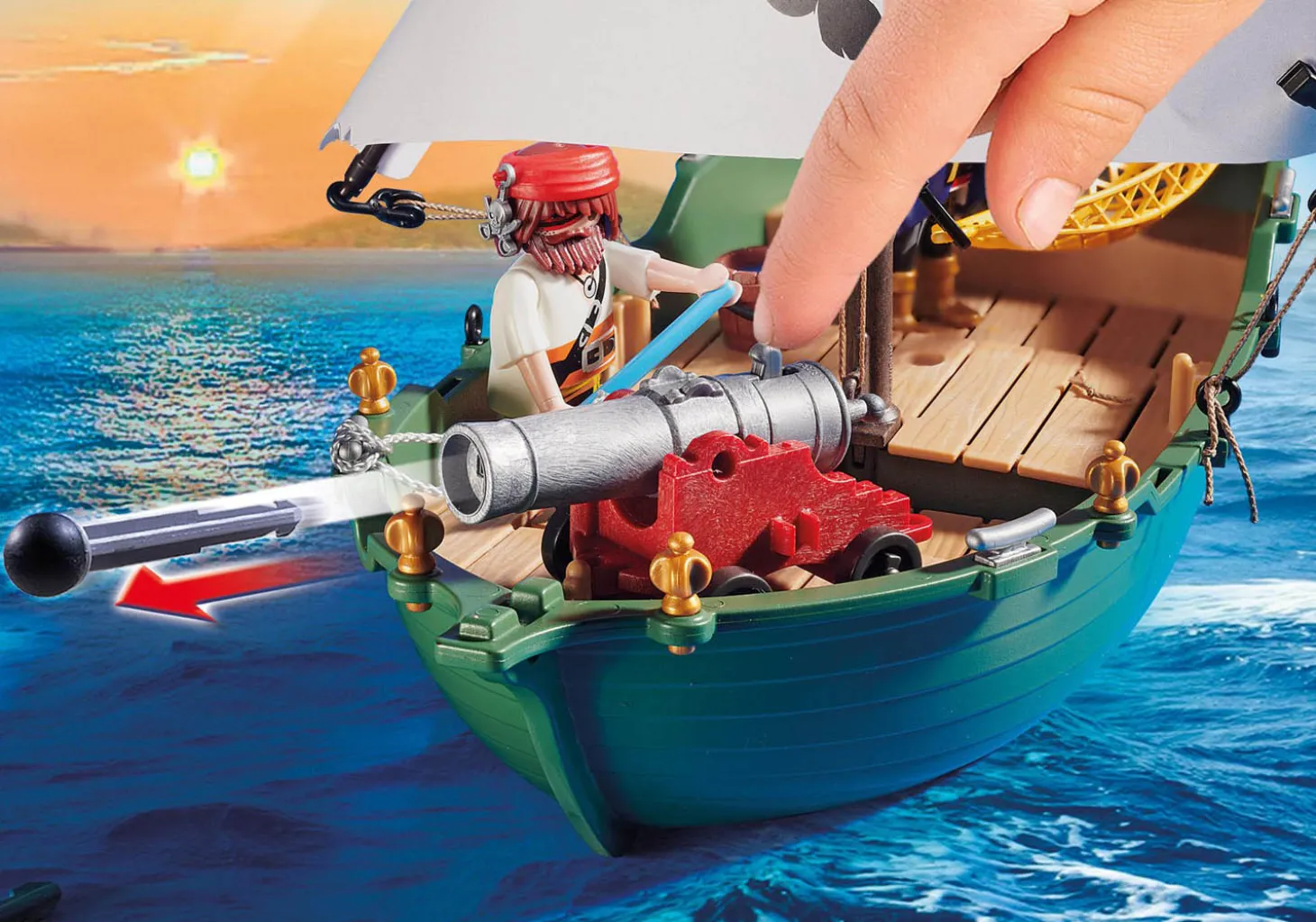 Pirate Ship with Underwater Motor