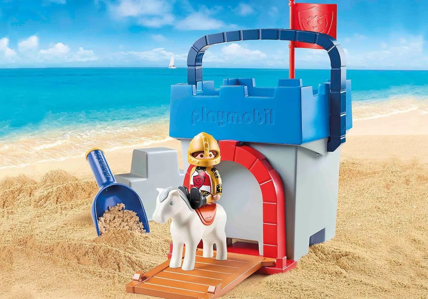Playmobil 1.2.3 Knight's Castle Sand Bucket
