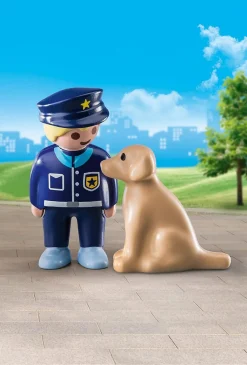 Playmobil 1.2.3 Police Officer with Dog