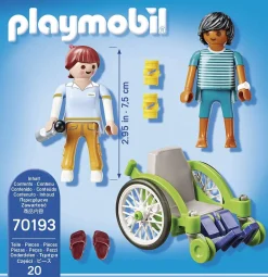 Playmobil Patient in Wheelchair with Nurse Figure