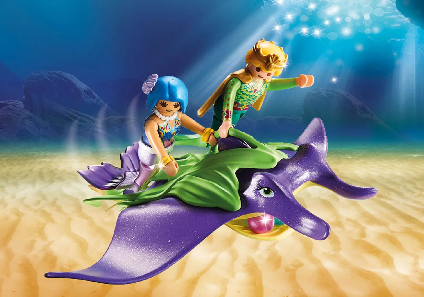 Playmobil Pearl Collectors with Manta Ray