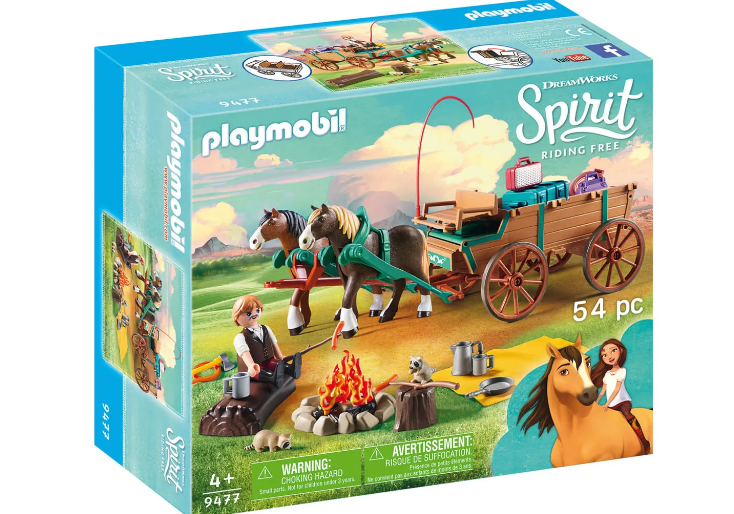 Playmobil Spirit Riding Free Lucky's Dad and Wagon