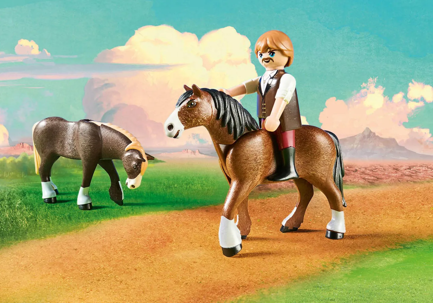 Playmobil Spirit Riding Free Lucky's Dad and Wagon