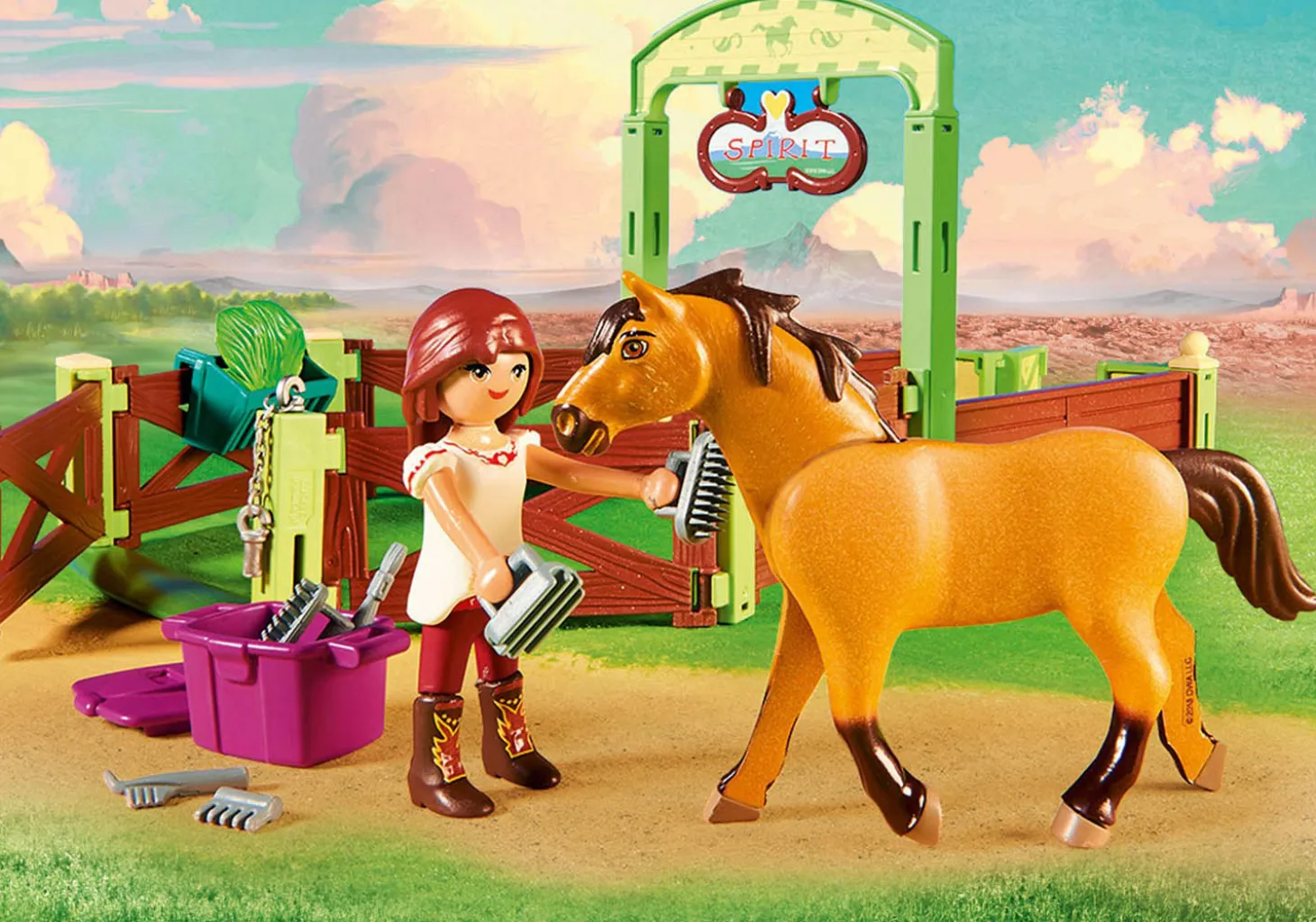 Playmobil Spirit Riding Free Lucky & Spirit with Horse Stall