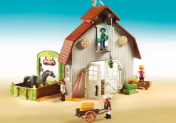 Playmobil Spirit Riding Free Barn with Lucky, Pru and Abigail