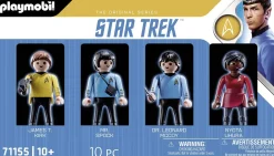 Playmobil Star Trek Figures Captain Kirk, Spock, Uhura, and MCCoy