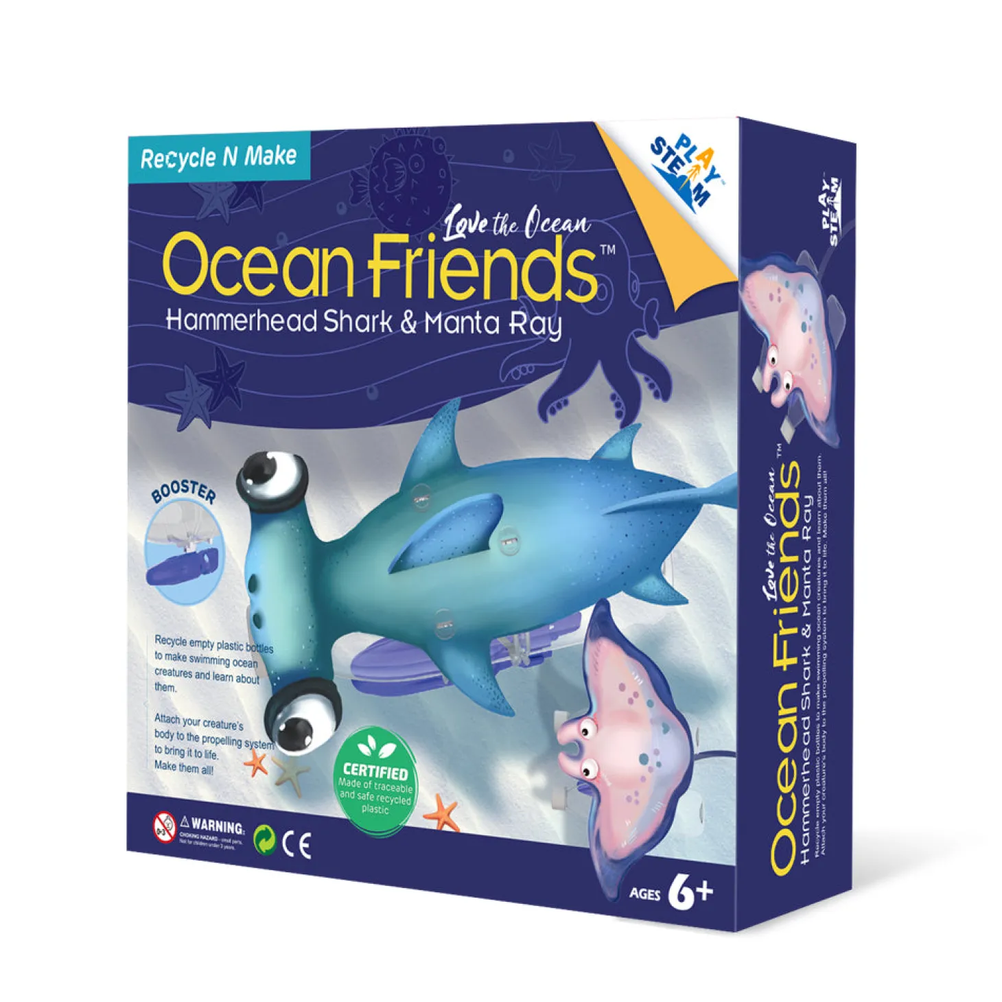 Playsteam Ocean Friends Hammerhead Shark & Manta Ray