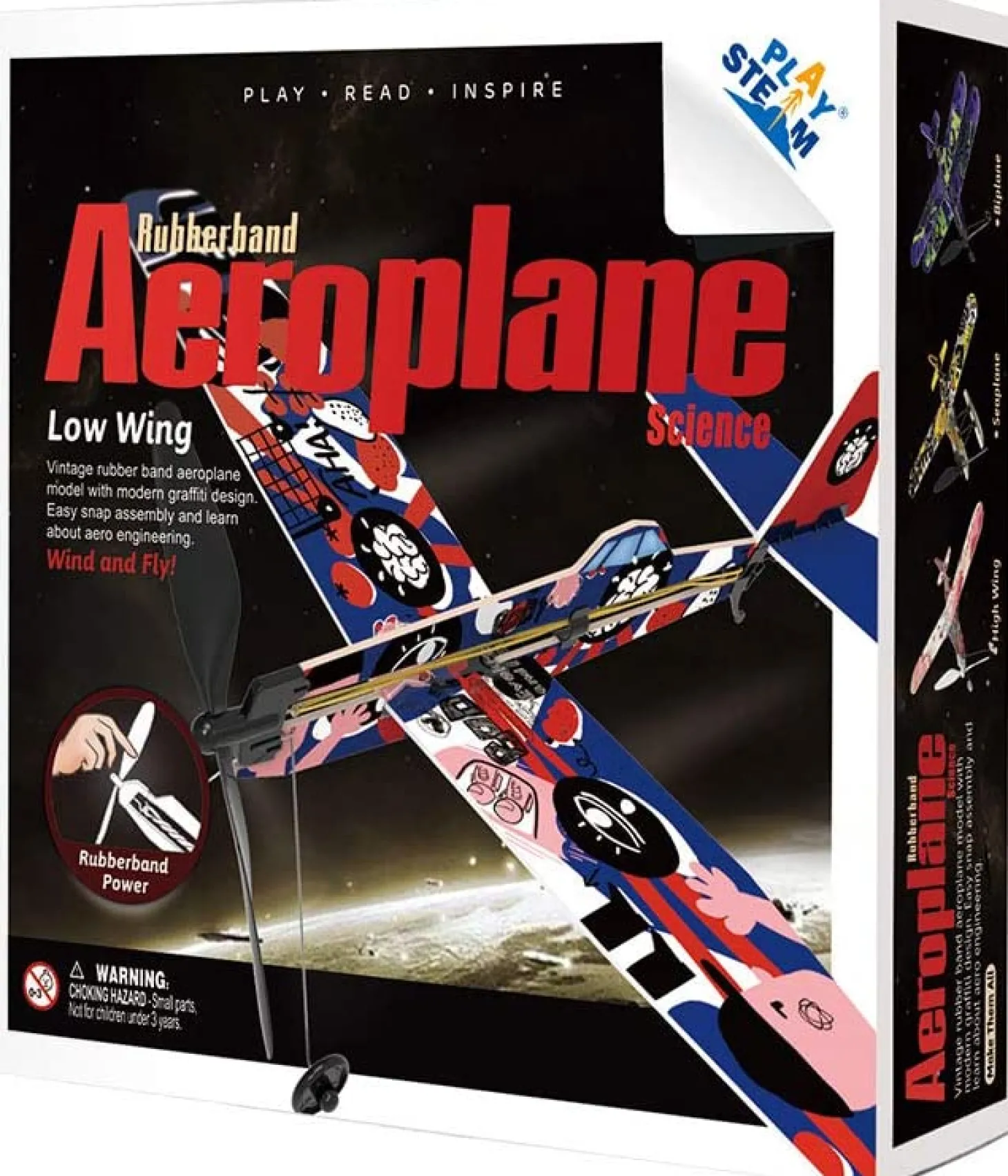 Playsteam Rubber Band Airplane Science - Low Wing