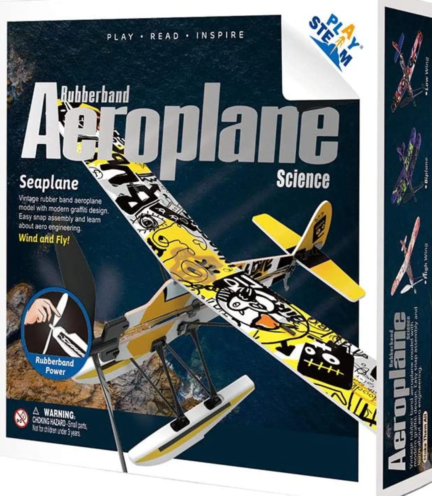 Playsteam Rubber Band Airplane Science - Seaplane
