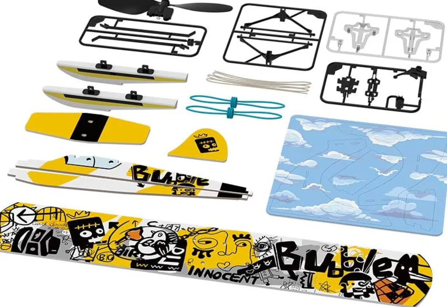 Playsteam Rubber Band Airplane Science - Seaplane