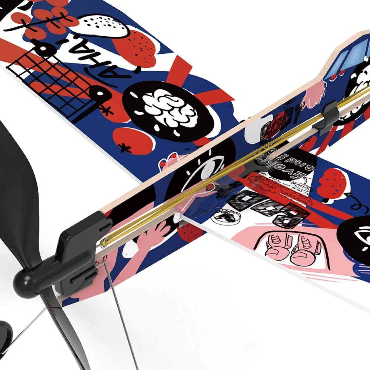 Playsteam Rubber Band Airplane Science - Low Wing