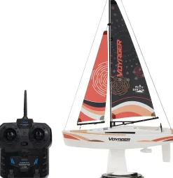 Playsteam Voyager 280 Motor-Power RC Sailboat - 17.5 in, Red