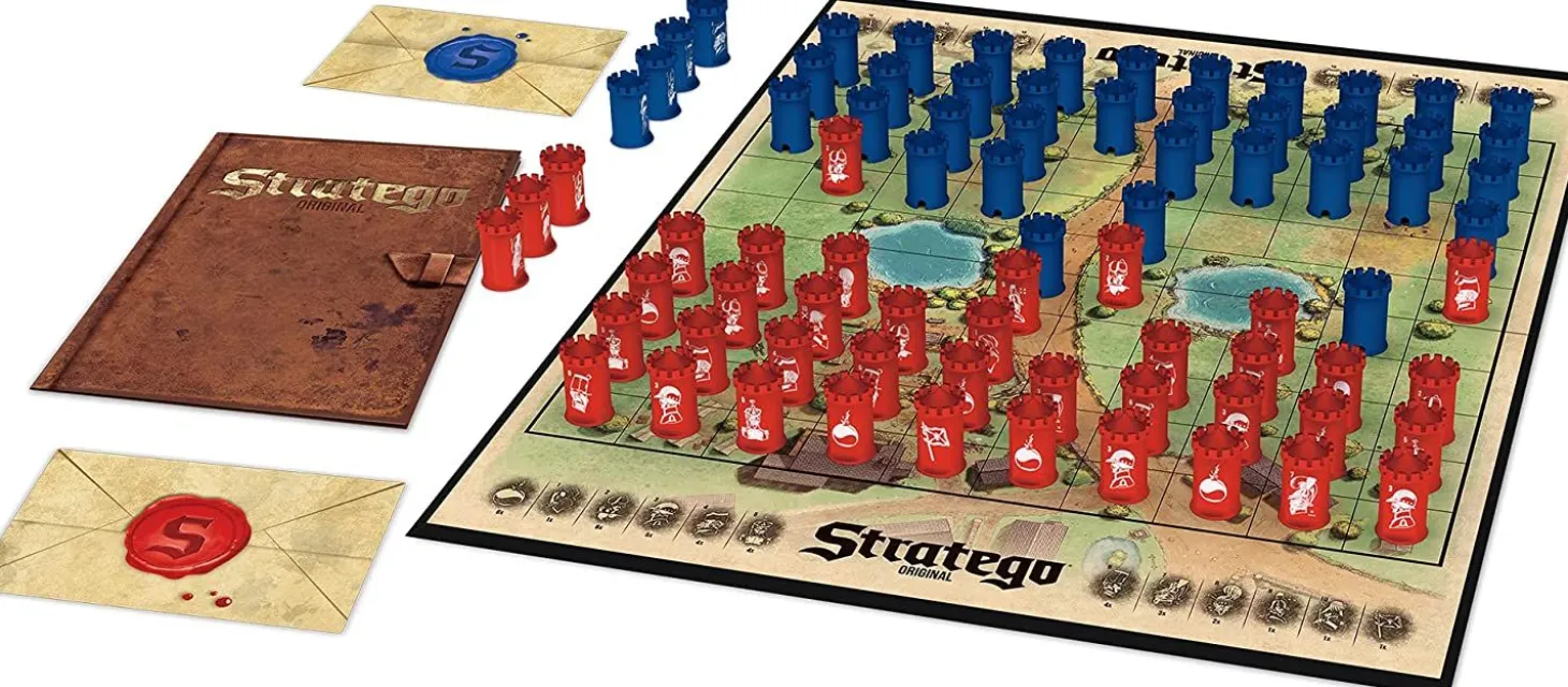 Stratego Original Version, Capture the Flag Strategy Board Game, with Quick Draw Gameplay Option