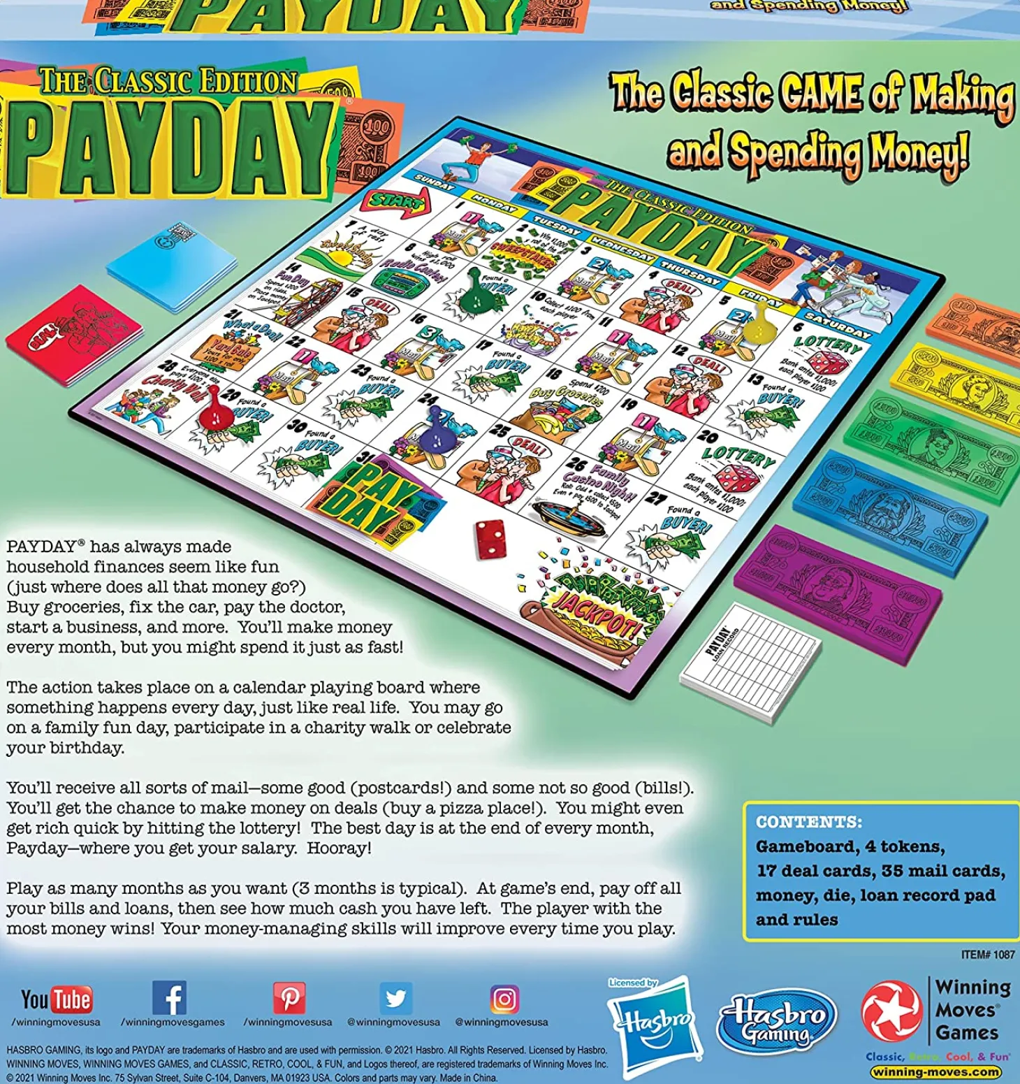 Winning Moves Games Pay Day, The Classic Edition